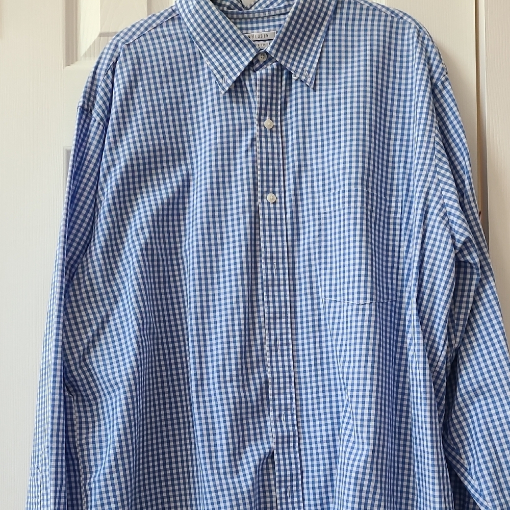 Men's Blue Gingham Shirt